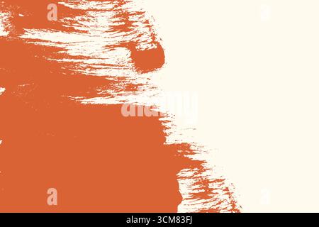 Fond de trait de pinceau grunge orange désordonné. Modèle de bannière de texture grunge avec espace pour le texte et grunge orange pour les présentations, la couverture, la publicité Illustration de Vecteur