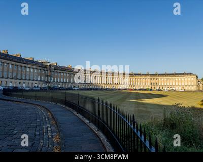 Royal Crescent à Bath, en Angleterre. Banque D'Images