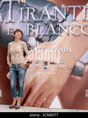 Victoria Abril lors d'un appel photo pour tirant Lo Blanc à Madrid, Espagne - 05 avril 2006 Banque D'Images