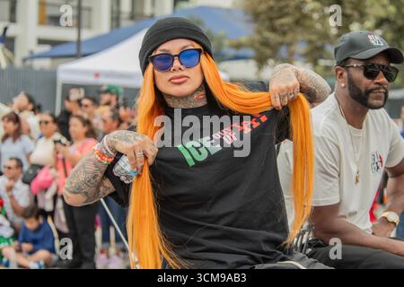 Los Angeles, États-Unis. 14 septembre 2025. Le défilé du jour de l'indépendance mexicaine de l'est de Los Angeles est une célébration annuelle vibrante de la culture et de l'histoire mexicaines. Depuis sa création en 1946, organisé par le comite mexicano civico patriotico, il est devenu une tradition chérie dans la communauté de l'est de Los angeles. Comme la plus grande célébration de l'indépendance mexicaine aux États-Unis. (Photo d'Alberto Sibaja/Pacific Press) crédit : Pacific Press Media production Corp./Alamy Live News Banque D'Images