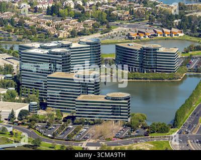 Le siège d'Oracle à Redwood Shores, Silicon Valley, Californie, États-Unis d'Amérique, Santa Clara, Californie, États-Unis, Redwood City, ÉTATS-UNIS, Europe Banque D'Images