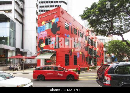 National Youth Council, The Red Box, NYC, Singapour, Asie, voyage, tourisme, destination, tourisme, asiatique, destination d'excursion, ville, métropole, Banque D'Images