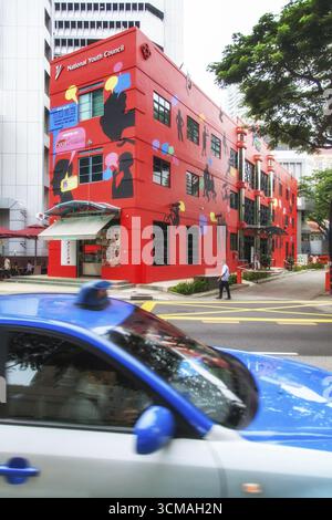 National Youth Council, The Red Box, NYC, Singapour, Asie, voyage, tourisme, destination, tourisme, asiatique, destination d'excursion, ville, métropole, Banque D'Images