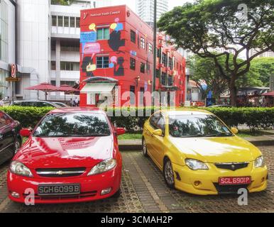 National Youth Council, The Red Box, NYC, Singapour, Asie, voyage, tourisme, destination, tourisme, asiatique, destination d'excursion, ville, métropole, Banque D'Images