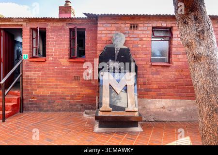 Nelson Mandela's House - une maison historique à Soweto, symbole de la lutte contre l'apartheid, 9 août 2025. Banque D'Images