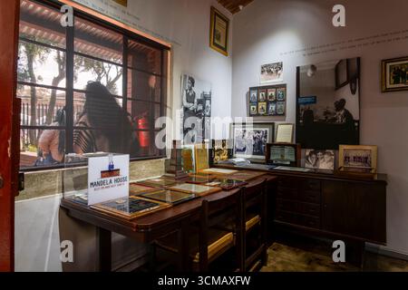 Johannesburg, Afrique du Sud - 9 août 2025 : la maison de Nelson Mandela, une maison historique à Soweto, symbole de la lutte contre l'apartheid. Banque D'Images