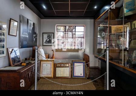 Johannesburg, Afrique du Sud - 9 août 2025 : la maison de Nelson Mandela, une maison historique à Soweto, symbole de la lutte contre l'apartheid. Banque D'Images