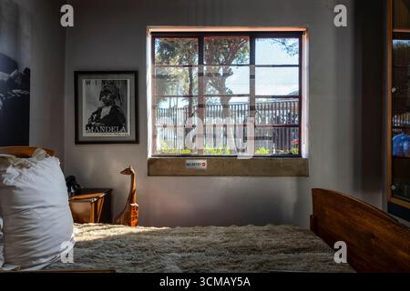 Johannesburg, Afrique du Sud - 9 août 2025 : la maison de Nelson Mandela, une maison historique à Soweto, symbole de la lutte contre l'apartheid. Banque D'Images