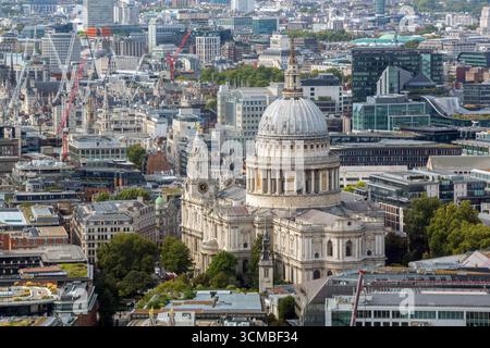 Horizon de Londres avec la cathédrale Saint-Paul, Londres, Royaume-Uni Banque D'Images
