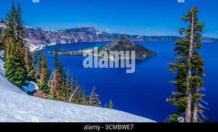 Crater Lake National Park, Oregon. Banque D'Images
