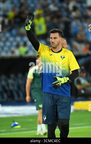 Lorenzo Montipò de Hellas Verona FC match entre SS Lazio et Hellas Verona - Serie A Enilive au Stadio Olimpico le 31 août 2025 à Rome, Italie. ( Banque D'Images