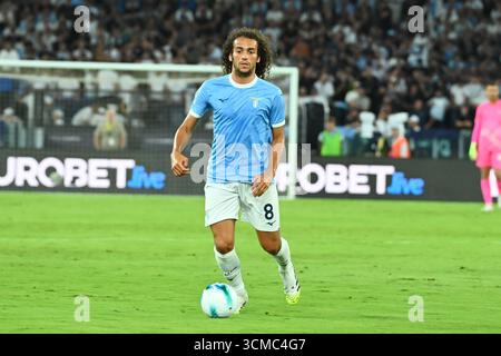 Mattéo Guendouzi de SS Lazio match entre SS Lazio et Hellas Verona - Serie A Enilive au Stadio Olimpico le 31 août 2025 à Rome, Italie. (Photo b Banque D'Images