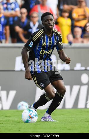 Empoli, Italie. 16 septembre 2025. Ebenezer Akinsanmiro (Pise) pendant Empoli FC vs Spezia Calcio, match de football italien Serie B à Empoli, Italie, 14 septembre 2025 crédit : Agence photo indépendante/Alamy Live News Banque D'Images