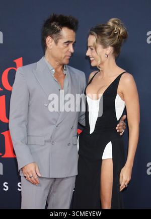 New York, NY, États-Unis. 15 septembre 2025. Colin Farrell et Margot Robbie à la première de 'A Big Bold Beautiful Journey' New York au AMC Lincoln Square Theater le 15 septembre 2025 à New York. Crédit : RW/Media Punch/Alamy Live News Banque D'Images