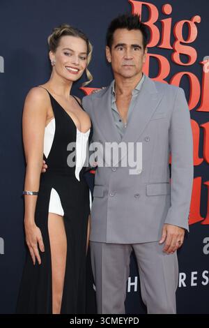 New York, NY, États-Unis. 15 septembre 2025. Margot Robbie et Colin Farrell à la première de 'A Big Bold Beautiful Journey' New York au AMC Lincoln Square Theater le 15 septembre 2025 à New York. Crédit : RW/Media Punch/Alamy Live News Banque D'Images