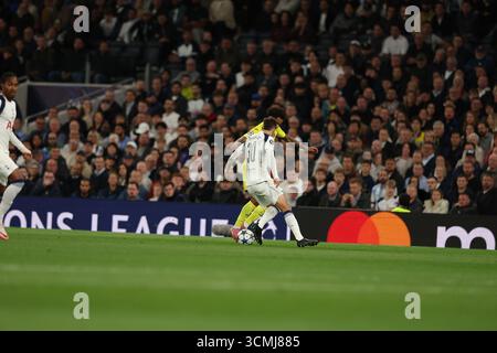 Tottenham Hotspur Stadium, Londres, Royaume-Uni. 16 septembre 2025. UEFA Champions League Football, Tottenham Hotspur contre Villareal ; crédit : action plus Sports/Alamy Live News Banque D'Images
