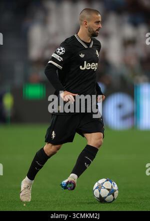 Turin, Italie. 16 septembre 2025. Edon Zhegrova de la Juventus lors du match Juventus vs Borussia Dortmund UEFA Champions League au stade Allianz de Turin. Le crédit photo devrait se lire : Jonathan Moscrop/Sportimage crédit : Sportimage Ltd/Alamy Live News Banque D'Images