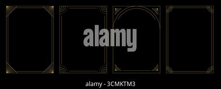 Fond de modèle de carte de voeux de luxe or de cadre de Noël. Illustration de Vecteur