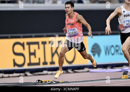 Tokyo, Japon. Crédit : MATSUO. 17 septembre 2025. Soshi Mizukubo (JPN) Athlétisme : Championnats du monde d'athlétisme Tokyo 200 m de chaleur masculine au stade national de Tokyo, Japon. Crédit : MATSUO .K/AFLO SPORT/Alamy Live News Banque D'Images