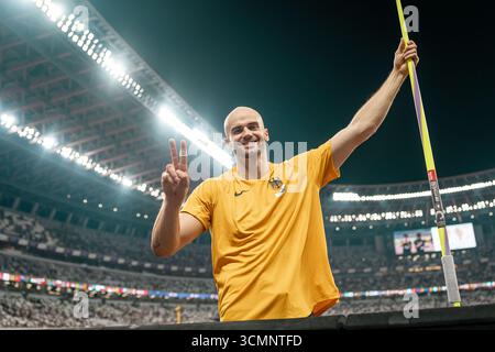Tokio, Japon. 17 septembre 2025. Julian Weber (Speerwurf Maenner, USC Mainz), JPN, Leichtathletik, Athlétisme, championnats du monde d'athlétisme 2025, Weltmeisterschaft 2025, Tokio 2025, 17.09.2025, Foto : Eibner-Pressefoto/Stefan Mayer crédit : dpa/Alamy Live News Banque D'Images