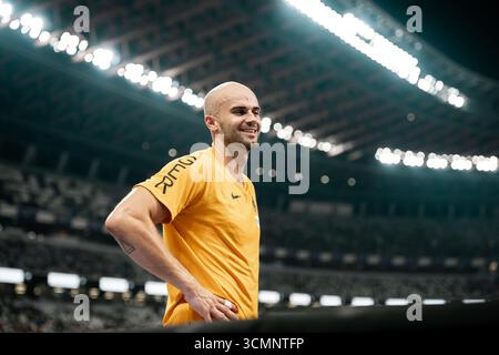 Tokio, Japon. 17 septembre 2025. Julian Weber (Speerwurf Maenner, USC Mainz), JPN, Leichtathletik, Athlétisme, championnats du monde d'athlétisme 2025, Weltmeisterschaft 2025, Tokio 2025, 17.09.2025, Foto : Eibner-Pressefoto/Stefan Mayer crédit : dpa/Alamy Live News Banque D'Images