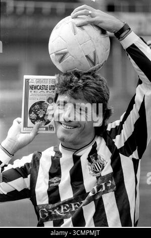 Kevin Keegan lance sa vidéo VHS Kevin Keegan's All Time Greatest Newcastle United Team à St James' Park Banque D'Images