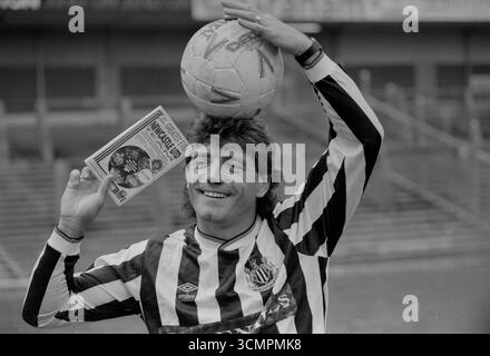 Kevin Keegan lance sa vidéo VHS Kevin Keegan's All Time Greatest Newcastle United Team à St James' Park Banque D'Images