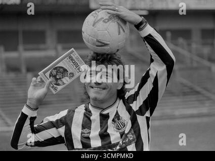 Kevin Keegan lance sa vidéo VHS Kevin Keegan's All Time Greatest Newcastle United Team à St James' Park Banque D'Images