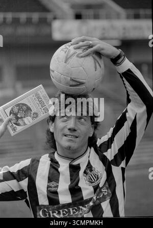 Kevin Keegan lance sa vidéo VHS Kevin Keegan's All Time Greatest Newcastle United Team à St James' Park Banque D'Images