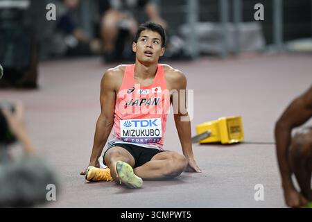 Tokyo, Japon. Crédit : MATSUO. 17 septembre 2025. Soshi Mizukubo (JPN) Athlétisme : Championnats du monde d'athlétisme Tokyo 200 m de chaleur masculine au stade national de Tokyo, Japon. Crédit : MATSUO .K/AFLO SPORT/Alamy Live News Banque D'Images