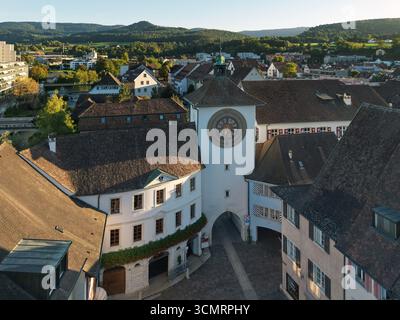 Laufen BL est la ville principale de la vallée de Laufen dans le canton de Baselland Banque D'Images