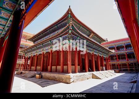 Petit Palais du Potala à Chengde - Temple Putuo Zongcheng, salle Wanfaguyi Banque D'Images