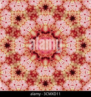 Kaléidoscope sans couture ou modèle sans fin pour carreaux de céramique, papier peint, linoléum, textile, fond de page Web utilisé. Répétition géométrique à partir de rayé el Banque D'Images