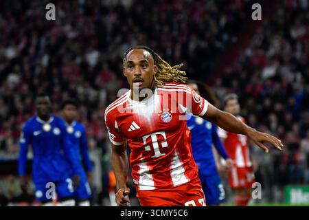 Munich, Deutschland. 18 septembre 2025. 17.09.2025, Allianz Arena, Munich, Ligue des Champions, FC Bayern Munich vs FC Chelsea, photo : Sacha Boey (Munich) crédit : dpa/Alamy Live News Banque D'Images