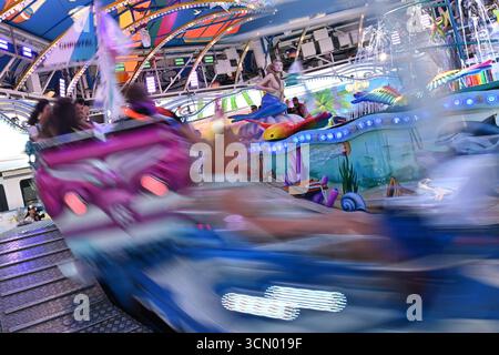 Fahrgeschaeft, Schausteller, Fahrgeschaefte. Presserundgang vor dem 190. Oktoberfest 2025 AM 18.09.2025 *** rides,showmen,rides tournée de presse avant l'Oktoberfest 190 2025 le 18 09 2025 Banque D'Images