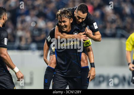 OSAKA, Japon - 17 SEPTEMBRE : lors de l'AFC Champions League 2 - Gamba Osaka vs Eastern FC au Suita City Football Stadium le 17 septembre 2025 Banque D'Images