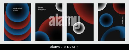 Fond d'ensemble de vecteur d'affiche dégradé moderne. Modèle d'affiche, perspective dynamique, formes géométriques, fond dégradé. Art mural, flyers, brochures Illustration de Vecteur