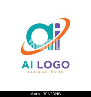 modèle de conception d'icône de logo ai créatif Illustration de Vecteur