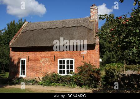 Toad Hole Cottage extérieur, How Hill, Ludham, Norfolk, Angleterre, ROYAUME-UNI Banque D'Images