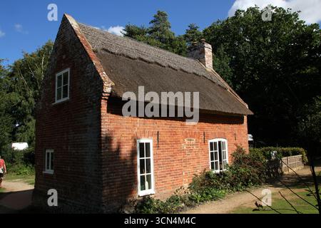 Toad Hole Cottage extérieur, How Hill, Ludham, Norfolk, Angleterre, ROYAUME-UNI Banque D'Images
