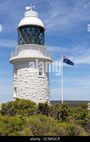 Le phare de Cape naturaliste (construit en 1903) à naturaliste, région de Margaret River, comté d'Augusta dans la région SW de l'Australie occidentale WA Banque D'Images