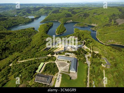 Ancien nazi Ordensburg Vogelsang, un complexe construit par les nationaux-socialistes sur le mont Erpenscheid (1) près de Gemuend Eifel au-dessus du barrage Urft Banque D'Images