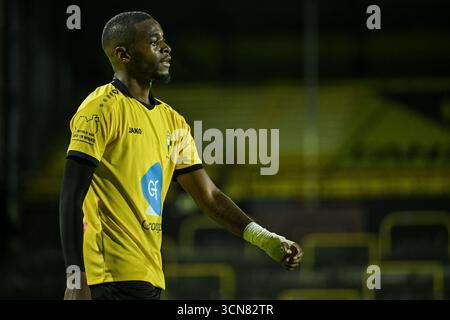 Lier, Belgique. 19 septembre 2025. Emmanuel Matuta de Lierse photographié lors d'un match de football entre Lierse SK et RWDM Bruxelles, vendredi 19 septembre 2025 à lier, le jour 6 de la deuxième division 2025-2026 'Challenger Pro League' 1B du championnat belge. BELGA PHOTO DAVID PINTENS crédit : Belga News Agency/Alamy Live News Banque D'Images