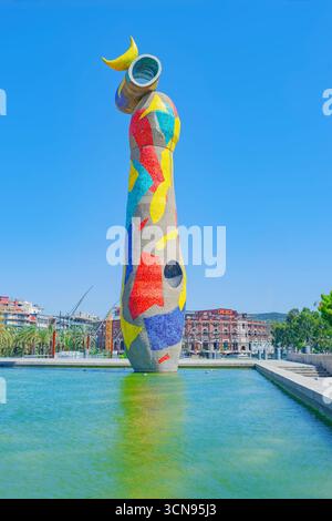 Parc Joan Miro, Barcelone, Catalogne, Espagne Banque D'Images