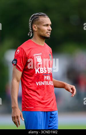 Hvidovre, Danemark. 20 septembre 2025. Marvin Egho (45) de Hvidovre vu lors du match de Betinia Liga entre Hvidovre IF et Hilleroed à la Pro ventilation Arena de Hvidovre. Crédit : Gonzales photo/Alamy Live News Banque D'Images