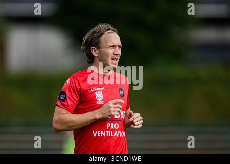 Hvidovre, Danemark. 20 septembre 2025. Magnus Fredslund de Hvidovre vu lors du match de Betinia Liga entre Hvidovre IF et Hilleroed au Pro ventilation Arena de Hvidovre. Crédit : Gonzales photo/Alamy Live News Banque D'Images