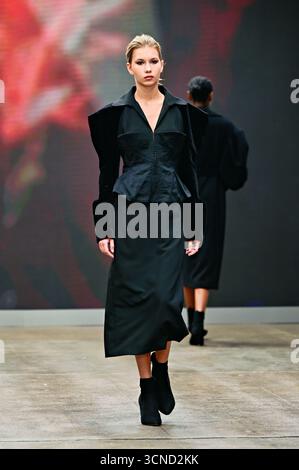 Londres, Royaume-Uni, 20 septembre 2025 : One to Watch x Fashion Scout à Londres, Royaume-Uni aux Protein Studios Shoreditch, Londres, Royaume-Uni. (Photo de 李世惠/See Li/Picture Capital) Banque D'Images