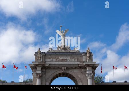 L'entrée d'Exhibition place, le plus grand centre d'exposition de Toronto, Canada. Banque D'Images