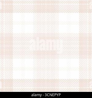 Tartan de fond de motif de carnaval, contrôle de plaid textile de qualité. Beau vecteur de texture sans couture de tissu dans la palette de couleurs blanches et claires. Illustration de Vecteur