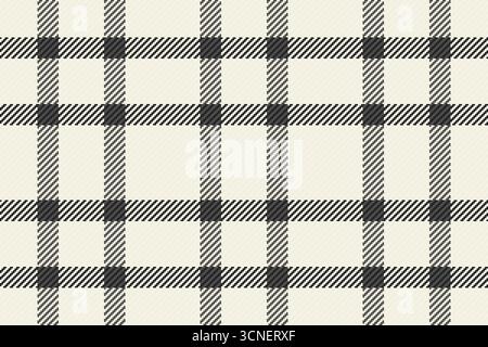 Tartan à motif de tissu pur, carreaux sans couture de texture diwali. Textile de fond vectoriel plaid d'événement en lin et palette de couleurs blanches. Illustration de Vecteur